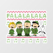 Caroling KerstSweater Graphic Raamsticker (Vel)