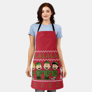 Caroling KerstSweater Graphic Schort