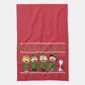 Caroling KerstSweater Graphic Theedoek (Verticaal)