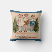 Caroling Kids Joyeux Coussin de Noël (Recto)