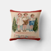 Caroling Kids Joyeux Coussin de Noël (Verso)