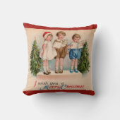 Caroling Kids Joyeux Coussin de Noël (Recto)