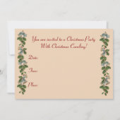 Caroling Kinder kerstfeestuitnodiging Kaart (Achterkant)