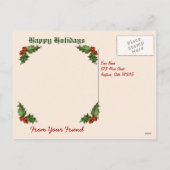 Caroling Kinder Victoriaans Briefkaart (Achterkant)