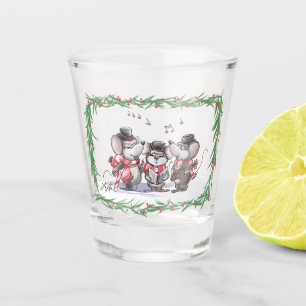 Caroling met Mic, Mac en Moe Shot Glass Shot Glas