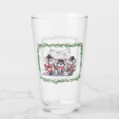 Caroling met Mic, Mac & Moe Glass Cup Glas (Achterkant)