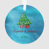 Caroling Snowman Ornament (achterkant)