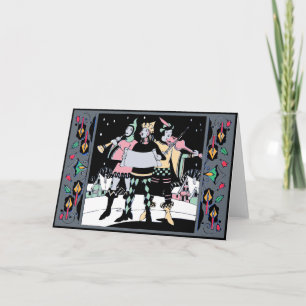 Caroling Trio Colorway One Feestdagen Kaart