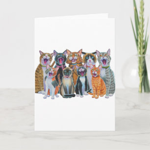 Carolingkatten Feestdagen Kaart