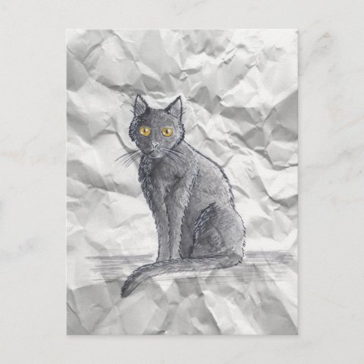 Carol's Crumpled Drawing - Carte postale (Devant)
