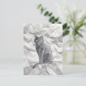 Carol's Crumpled Drawing - Carte postale (Debout devant)