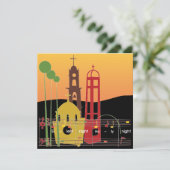 Carols de Noël Carte Silencieuse / Invitation (Debout devant)