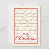 Carols de Noël Classique Carte de vacances Plat (Devant)