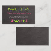 Carolyn's nieuwe Visitekaartjes (Voorkant / Achterkant)