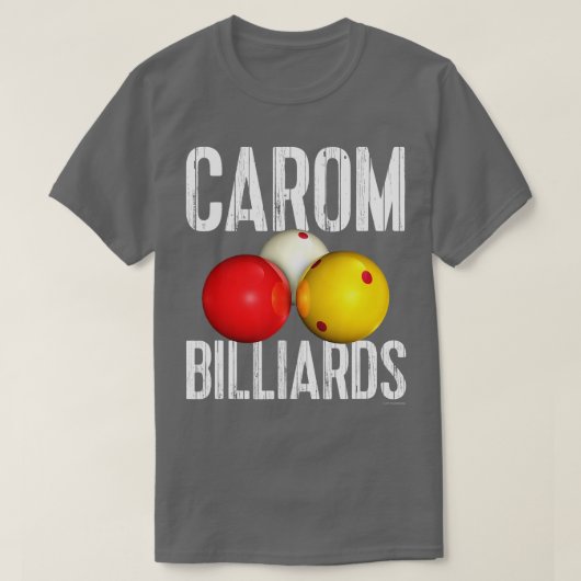 CAROM BILLIARDS Cool Distress ext T-shirt (Design voorkant)