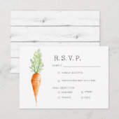 Carotte biologique | Aquarelle RSVP (Devant / Derrière)