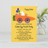 Carotte Bunny de Pâques voiture #2-2 Carte d'invit (Debout devant)