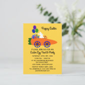 Carotte Bunny de Pâques voiture #3 Invitation Cart (Debout devant)