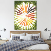 Carottes arc-en-ciel multicolores sur toile (Insitu(Chambre))