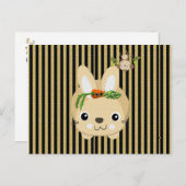 Carottes Brown Carottes de lapin de carte postale (Devant / Derrière)