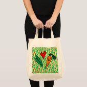 Carottes d'amour de pois, sac réutilisable (Devant (produit))