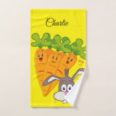 Carottes Lave-Mains Rabbit Serviettes de bain (Serviette à main)