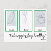 Carottes, Lecture de légumes, Cartes de poche pour (Dos)