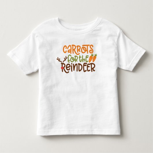 Carottes Pour Le T-Shirt De Noël Reindeer (Devant)