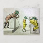 Carottes vintages dans la carte postale de l'école (Devant)