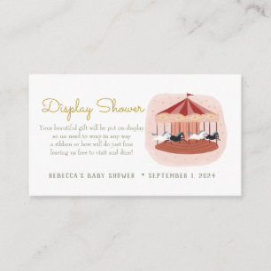 Carousel Baby Display - Carte de boîtier de douche