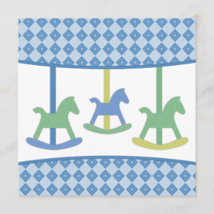 Carousel Birthday Party Invitation Kaart