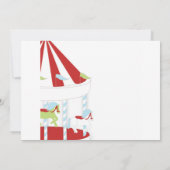 Carousel Birthday Party Kaart (Achterkant)