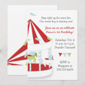 Carousel Birthday Party Kaart (Voorkant / Achterkant)