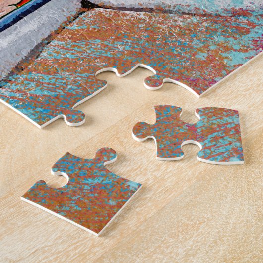 Carousel Cheval Jigsaw Puzzle Joyeux coloré (Côté)