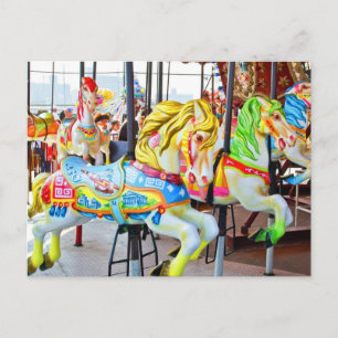 Carousel - Coney Island, carte postale NYC