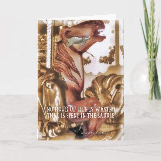 CAROUSEL COULEUR Carte de voeux (Devant)