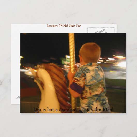 Carousel Dreams Briefkaart (Voorkant / Achterkant)