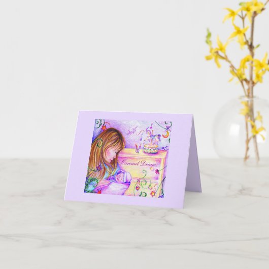 Carousel Dreams Cartes pour notes (Fleur jaune)