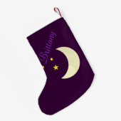 Carousel Dreams Deep Paarse 1e kerststop Kleine Kerstsok (Achterkant (Hangend))