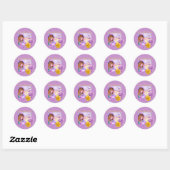 Carousel Dreams et Stickers Rond Rose (Feuille)