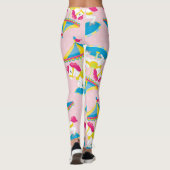 Carousel Dreams: Pink Pony & Pastel Leggings (Achterkant)