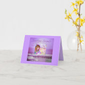 Carousel Dreams Purple Ocean Arrière - plan Carte (Fleur jaune)