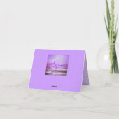 Carousel Dreams Purple Ocean Arrière - plan Carte (Dos)