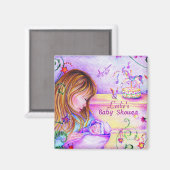 Carousel Dreams Square Magnet Magneet (Voorkant / Achterkant)