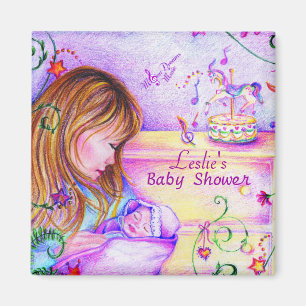 Carousel Dreams Square Magnet Magneet