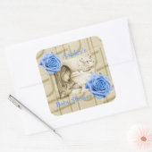 Carousel Dreams Stickers Roses bleus et Carrés de (Enveloppe)