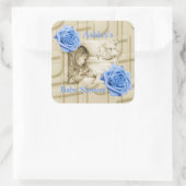 Carousel Dreams Stickers Roses bleus et Carrés de (Sac)