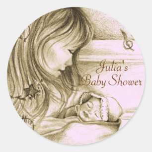 Carousel Dreams Stickers Vintages ronds roses