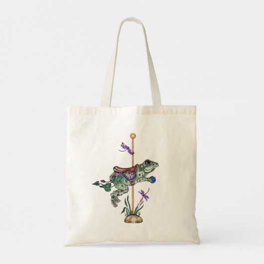 Carousel Frog Tote Bag (Achterkant)