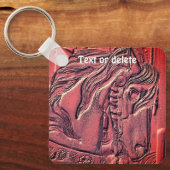 Carousel Horse Art, gepersonaliseerd Sleutelhanger (Voorkant)